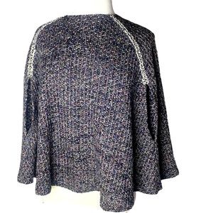 THML‎ Clothing Tight Knit Poncho Sweater Women's Size M/L multicolor boho